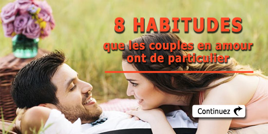 Habitudes couple en amour