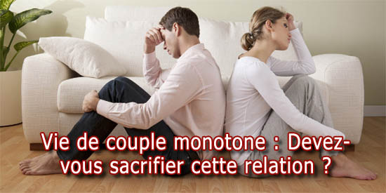 Vie de couple monotone