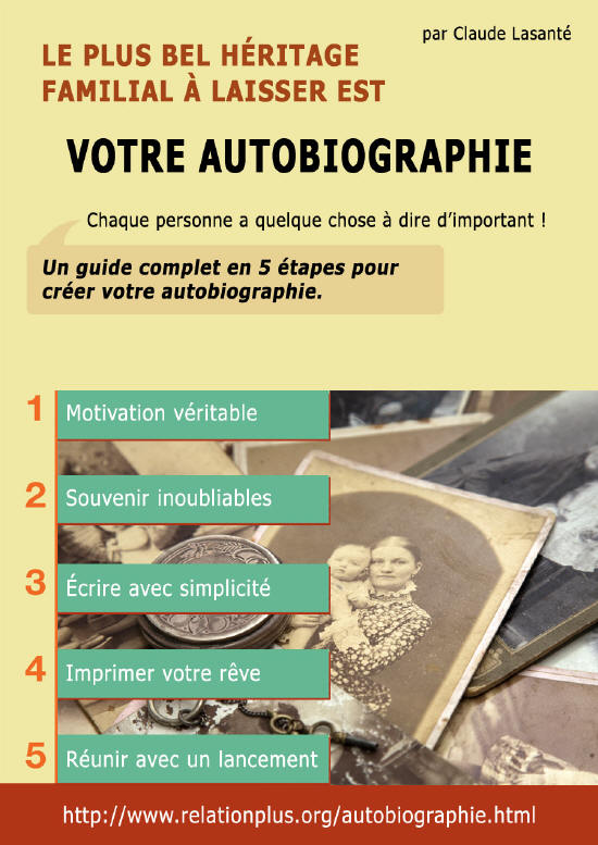 Guide pour écrire son autobiographie