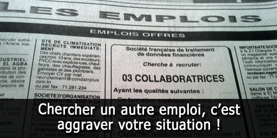 Chercher un autre emploi