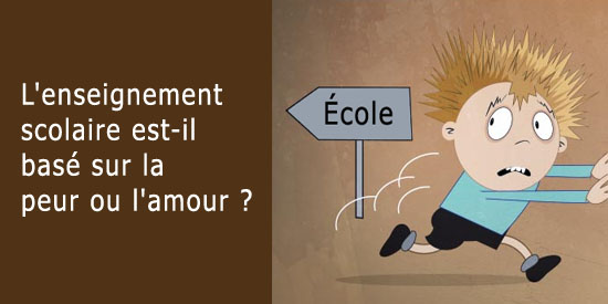 Enseignement scolaire par la peur