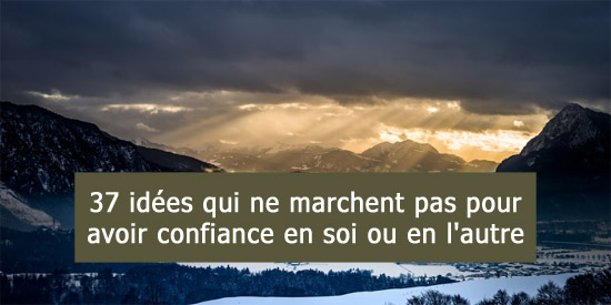 Idées pour la confiance