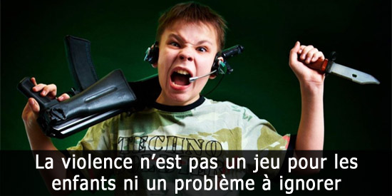 La violence n'est pas un jeu aux enfants