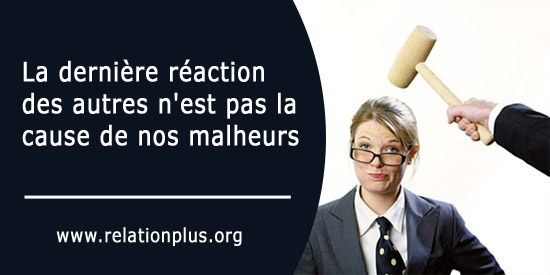 La dernière réaction des autres