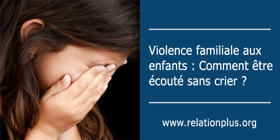 Violence familiale aux enfants