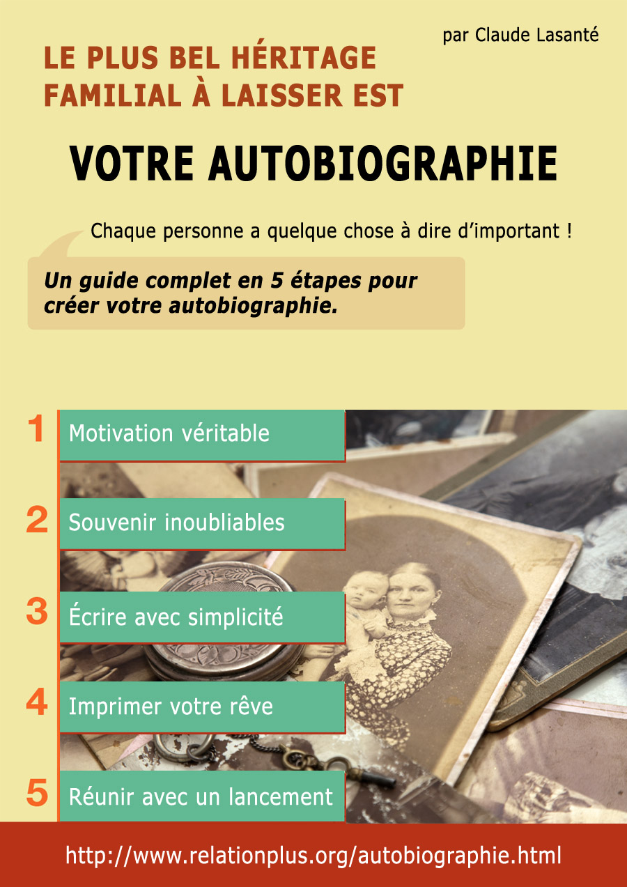 Guide pour écrire son autobiographie