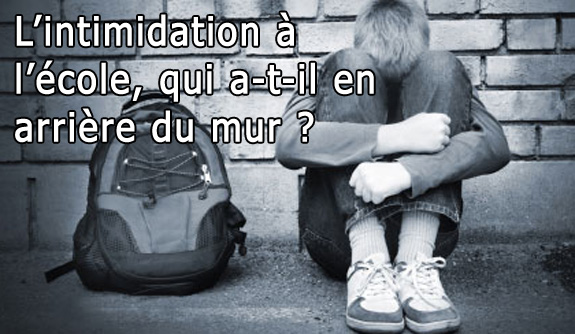 Intimidation des enfants à l'école