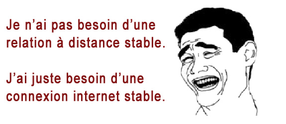 Relation à distance stable
