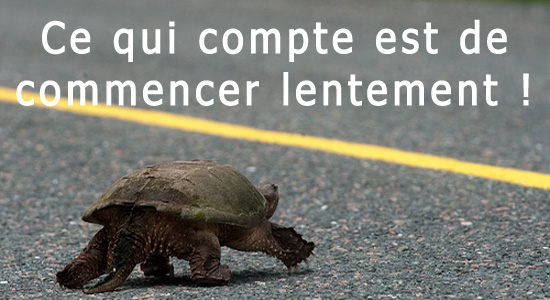 Commencez lentement votre programme de course à pied